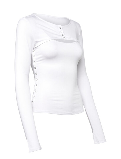 Weekday Layered Two Piece Bolero Singlet White M