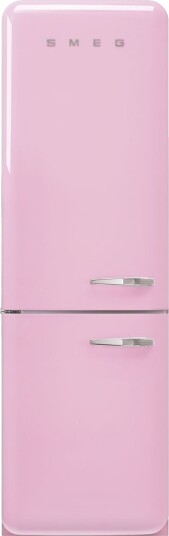 Smeg 50"s Style Kombiskap Venstrehengt Rosa FAB32LPK6 Smeg 50"s Style Kombiskap Venstrehengt Rosa FAB32LPK6