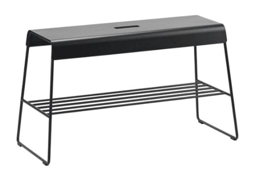 Zone Denmark A-Bench benk m/ hylle 78,5x34x45cm sort Zone Denmark A-Bench benk m/ hylle 78,5x34x45cm sort