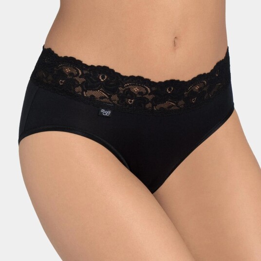 Sloggi Truser Romance Midi Svart 40 Dame Sloggi Truser Romance Midi Svart 40 Dame