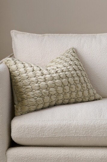 Ellos Home Putetrekk Nora Bubble i fløyel Beige