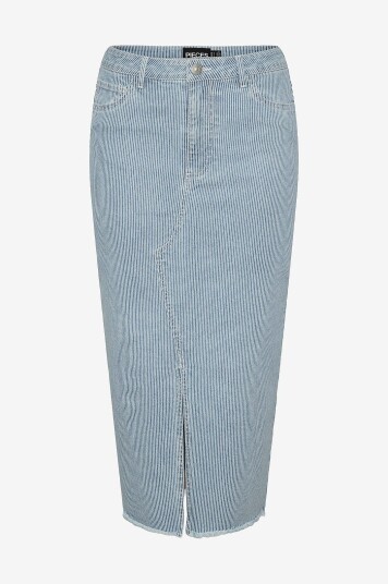 pieces - Skjørt pcBillo HW Midi Skirt - Blå