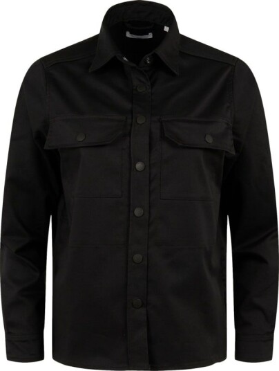 KnowledgeCotton Apparel Women's Lillian Utility Overshirt M , Black Jet