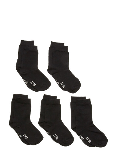 Minymo Ankle Sock -Solid (5-Pack) Black 31-34 Minymo Ankle Sock -Solid (5-Pack) Black 31-34