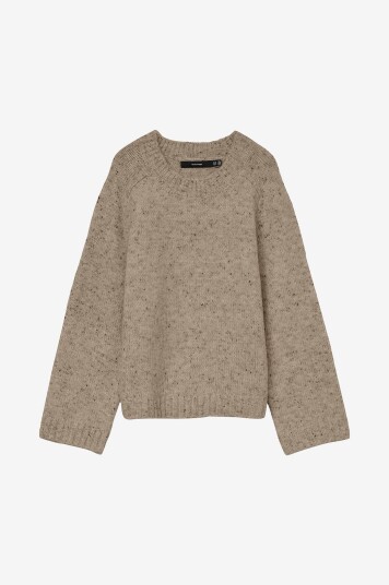 Vero Moda Pullover vmIngrid LS O neck Brun
