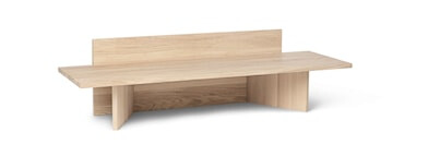 Oblique benk Natural Oak