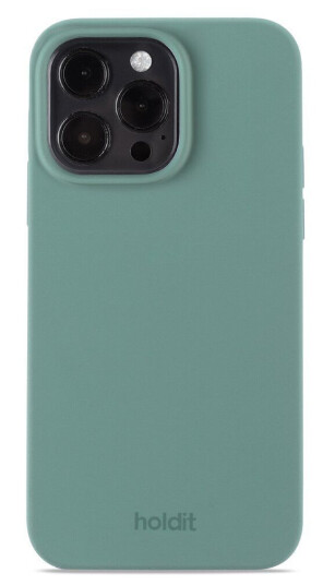 Holdit iPhone 14 Pro Max Soft Touch Silikon Deksel - Moss Green