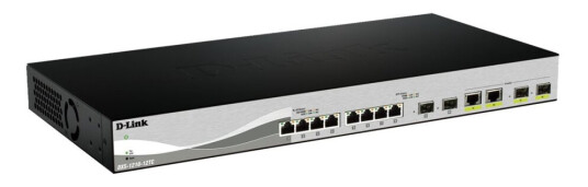 D-Link Web Smart Dxs-1210-12Tc - Switch - Styrt - 8 X 10Gbase-T + 2 X 10 Gigabit Sfp+ + 2 X Kombo 10 Gigabit Sfp+ - Stasjonær, Rackmonterbar