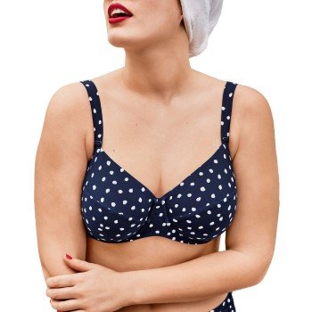 Rosa Faia Blue Dots Luna Big Cup Bikini Bra Marine F 38 Dame Rosa Faia Blue Dots Luna Big Cup Bikini Bra Marine F 38 Dame