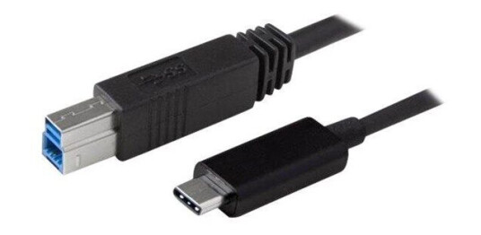 StarTech 1m USB-C til USB-B kabel - USB 3.1 Superspeed - Svart