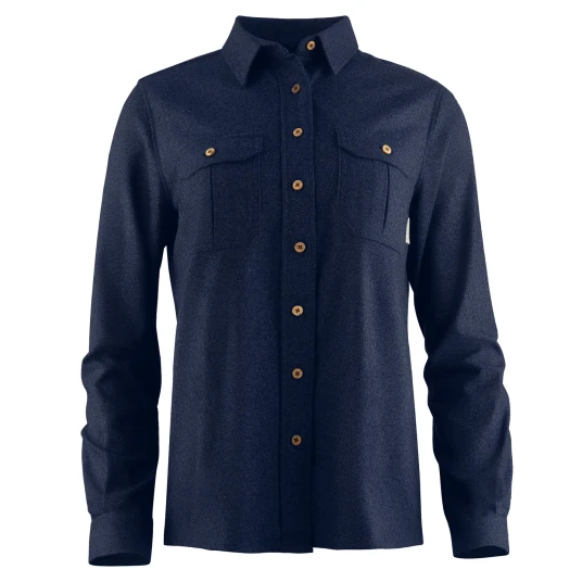 Aclima Reborn Woolshirt W´S Dame, 305 Navy Melange, S Aclima Reborn Woolshirt W´S Dame, 305 Navy Melange, S