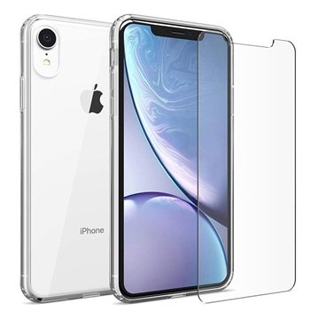 Saii 2-i-1 iPhone XR TPU-deksel / Beskyttelsesglass