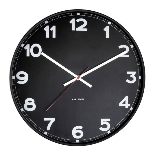 Karlsson New Classic Veggklokke KA5847BK