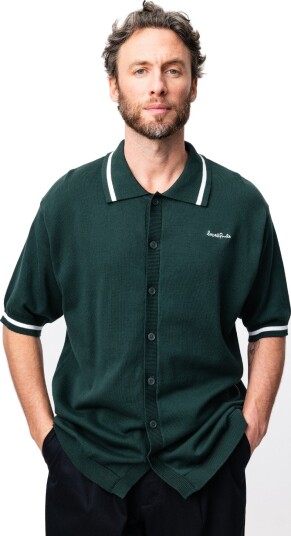 Local Rule Knit Polo Grønn Golf pologenser herre Green Medium Local Rule Knit Polo Grønn Golf pologenser herre Green Medium
