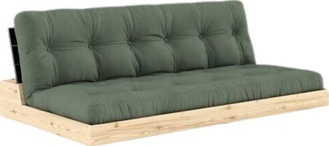 Karup Design Base Sovesofa Svart Natt/756 Olivengrønn