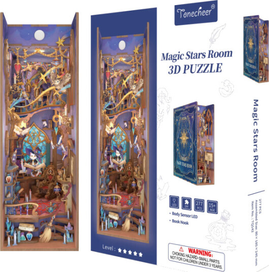Puslespill 3D BookNook Magic Stars Room
