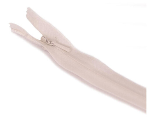 Skjult glidelås 30cm Off-white