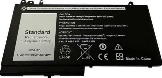 Coreparts Batteri Til Bærbar Pc Tilsvarer: Dell Nggx5 Dell 0Rdrh9 Dell Rdrh9 Litiumpolymer 3-Cellers 2.9 Ah 34 Wh Svart MBXDE-BA0171