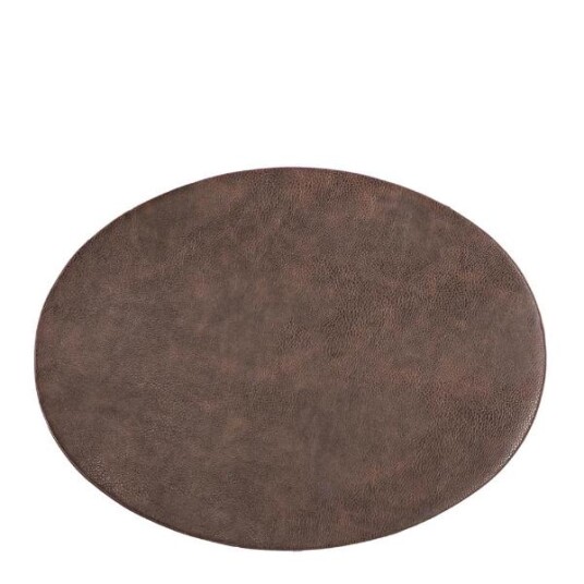 ZicZac - Troja dekkebrikke 45x33 cm oval kaffe