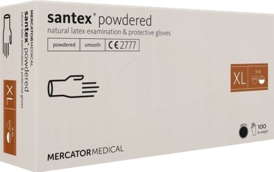 Raw Pol Pulverte Latex Hansker/100Stk.