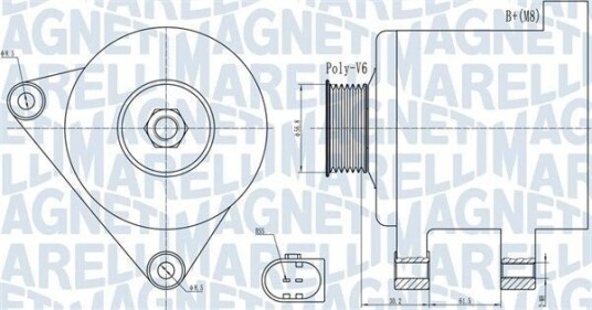 MAGNETI MARELLI 063731937010 Dynamo