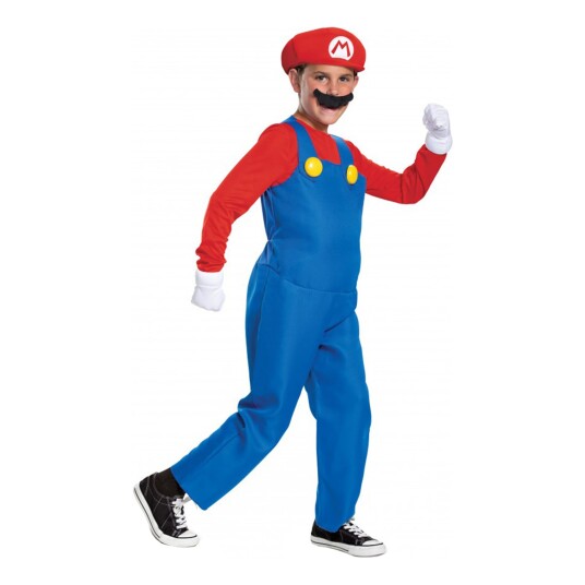 Morphsuits NL Super Mario Deluxe Barn Karnevalskostyme - Small