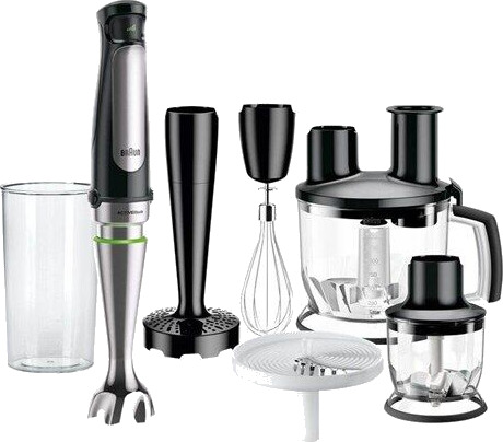 Braun Multiquick 7 Stavmikser 1000 W i Black/Brushed Stainless Steel Braun Multiquick 7 Stavmikser 1000 W i Black/Brushed Stainless Steel