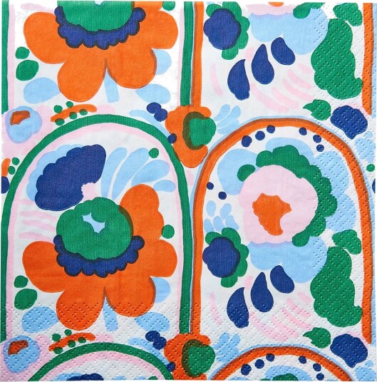 Marimekko by Havi Marimekko Napkin Karuselli   Orange   33X33CM