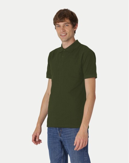Neutral Organic Mens Classic Polo Oliven