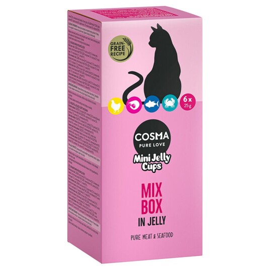 Cosma Mini Jelly Cups 6 X 25 G Miks