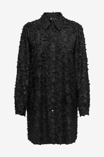 Only - Lang skjorte onlSilvie L/S Shirt EX Ptm - Svart Only - Lang skjorte onlSilvie L/S Shirt EX Ptm - Svart