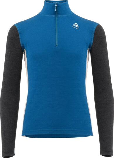 Aclima WarmWool Mockneck, JR Corsair/Marengo/Beige Melange 140 Aclima WarmWool Mockneck, JR Corsair/Marengo/Beige Melange 140