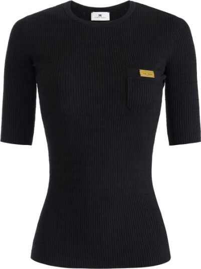 Elisabetta Franchi Dame Strikkevarer Svart 2XL,