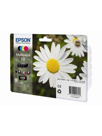 Epson 18 Ink Cartridge Multi - CMYK - Blekkpatron Blå