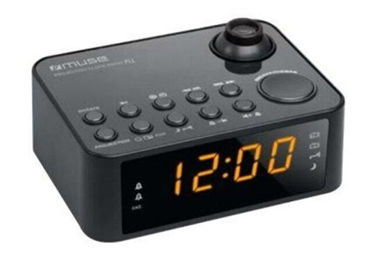 Muse Klokkeradio M-178P med Projeksjon, FM/AM, Bærbar og Digital i Hvit/Svart Muse Klokkeradio M-178P med Projeksjon, FM/AM, Bærbar og Digital i Hvit/Svart