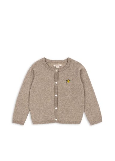 Konges Sløjd Light Brown Mattou Strikk Cardigan 2 år