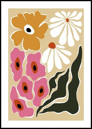 70"s Retro garden Plakat Plakat / 50x70cm