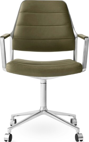 455 Svingstol Med hjul Bosco Leather