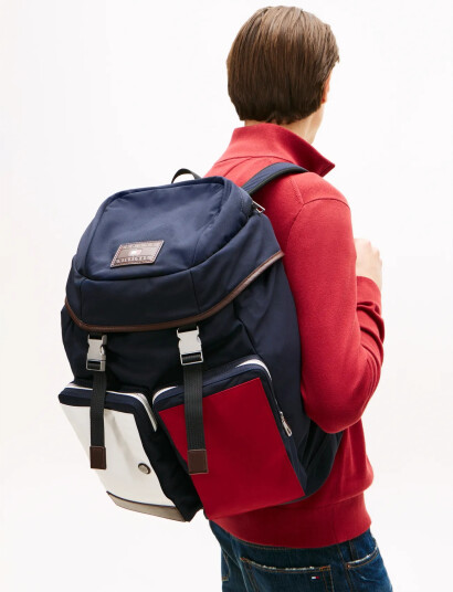 Tommy Hilfiger Th Casual Flag Backpack   Navy   ONE SIZE