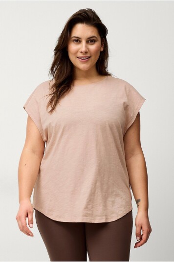 Ellos Studio Treningstopp Square Tee Soft Rosa