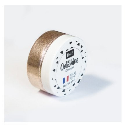 OdiShine Glitter Gel 65g Ørkenrose