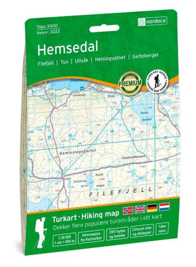 Topo 3000 Hemsedal turkart 1:50000 Topo 3000 Hemsedal turkart 1:50000