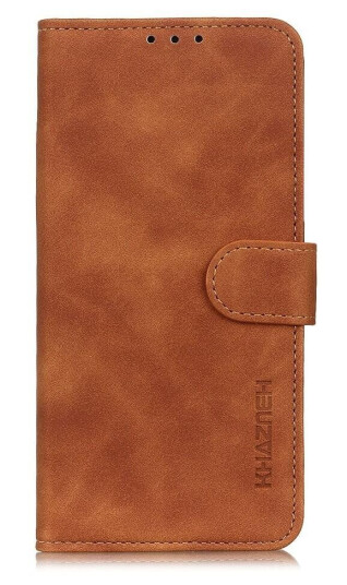 Khazneh Huawei P Smart (2021) KHAZNEH Retro PU Skinndeksel m. Lommebok - Brun