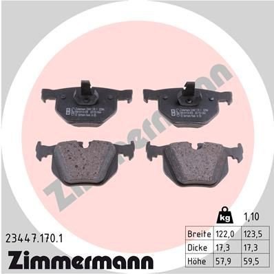 Bremseklosser ZIMMERMANN 23447.170.1