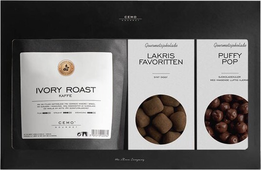 Cemo Gaveeske med kaffe sjokolade og lakris