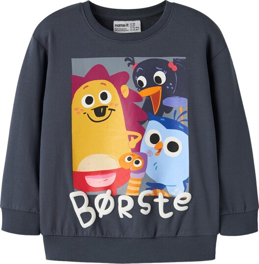 Name It Collegegenser NmmAban Børste Ombre Blue Name It 5 år (110) Collegegenser Blå Gul Hvit Marineblå