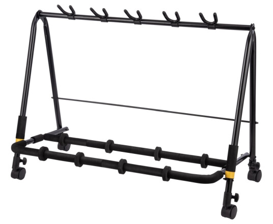 Hercules Gs525 Plus Gitarrack For 5 Gitarer, På Hjul