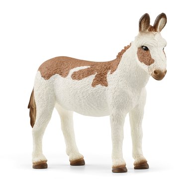 Schleich Amerikansk Flekket Esel Figur - Farm World - 6,6 cm