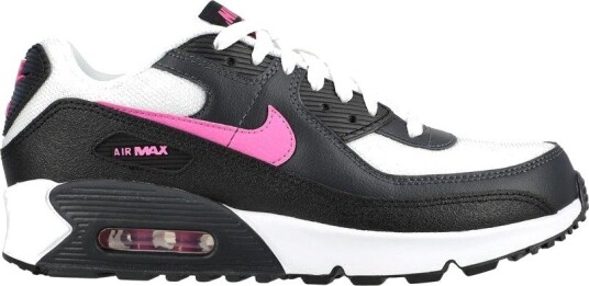 Nike Sneaker Air Max 90 Mesh   Hvit/rosa/svart/antrasitt Barn størrelse 38