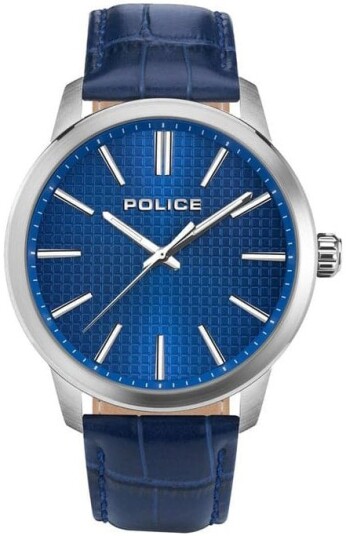 Police Herreklokke PEWJA2207703 Raho Blå/Lær Ø44 mm